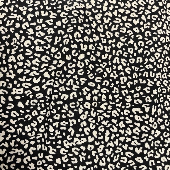 Princess Polly New Mood Top Tie Front Deep V Size 8 Animal Print Balloon Sleeve - Picture 11 of 13